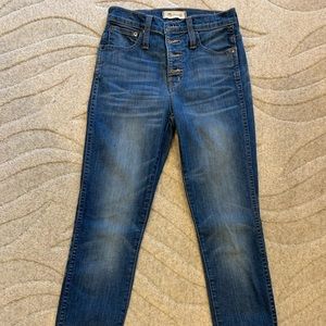 Madewell high rise skinny jeans!